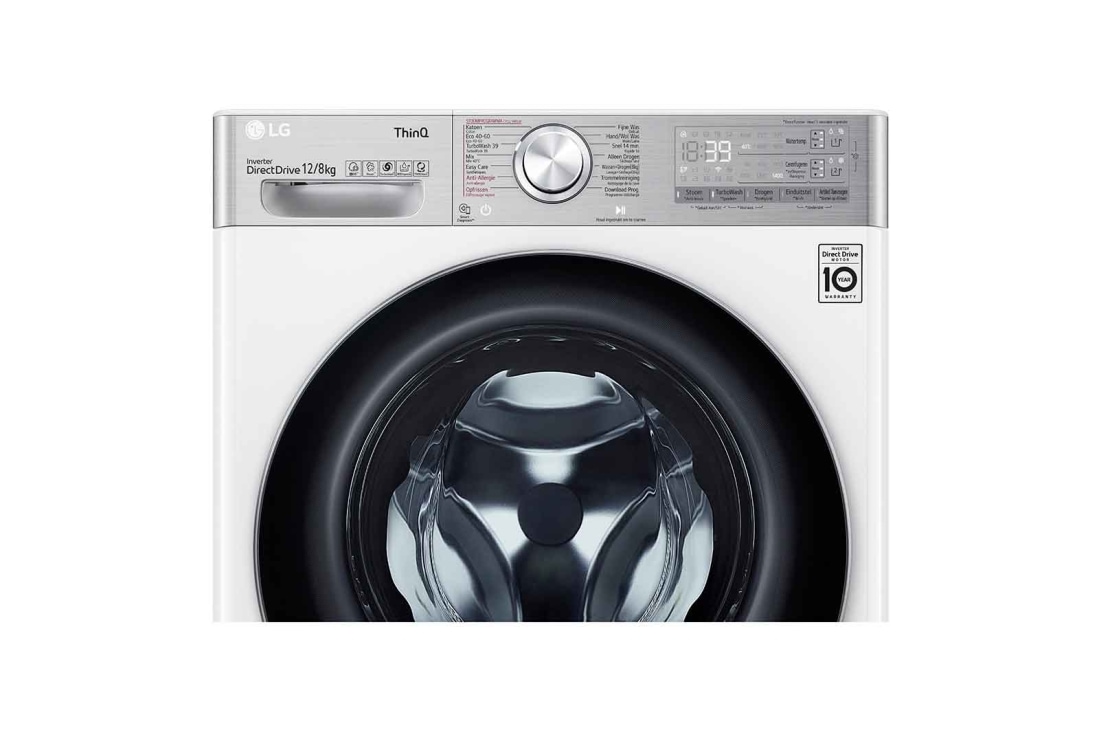 LG TurboWash™ 39 - lavage parfait en 39 minutes | Moteur IA DD intelligent reconnaît votre linge | E | 12 kg lavage / 8 kg séchage | EZDispense™ | Moins de repassage grâce à la vapeur, F4DV912A2E, thumbnail 6