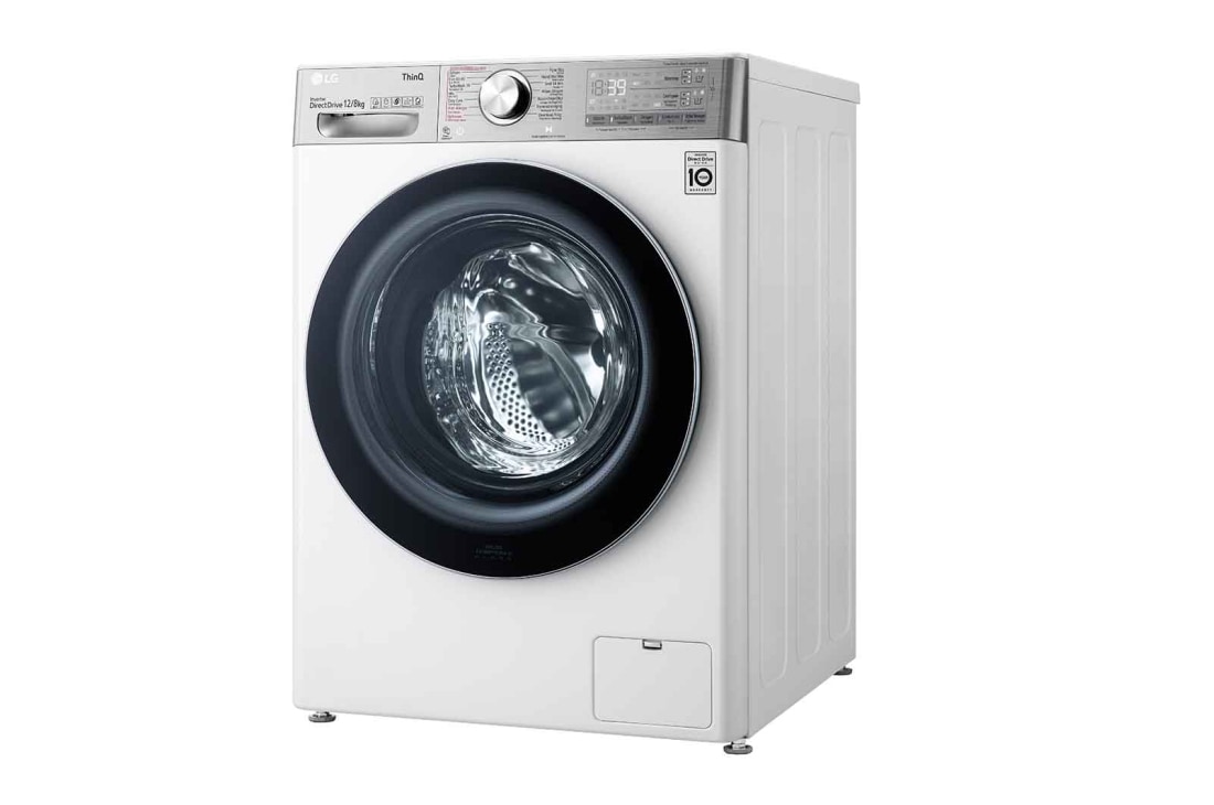 LG TurboWash™ 39 - lavage parfait en 39 minutes | Moteur IA DD intelligent reconnaît votre linge | E | 12 kg lavage / 8 kg séchage | EZDispense™ | Moins de repassage grâce à la vapeur, F4DV912A2E, thumbnail 12
