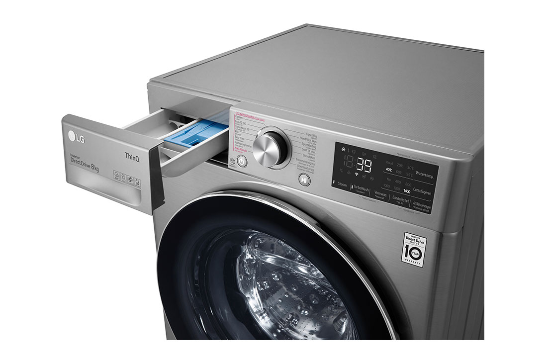 LG Moteur AI DD™ reconnaît votre linge | A | 8 kg | TurboWash™ 39 – lavage optimale en 39 minutes | lavage hygiénique à la vapeur, GC3V708S2T, GC3V708S2T, thumbnail 6