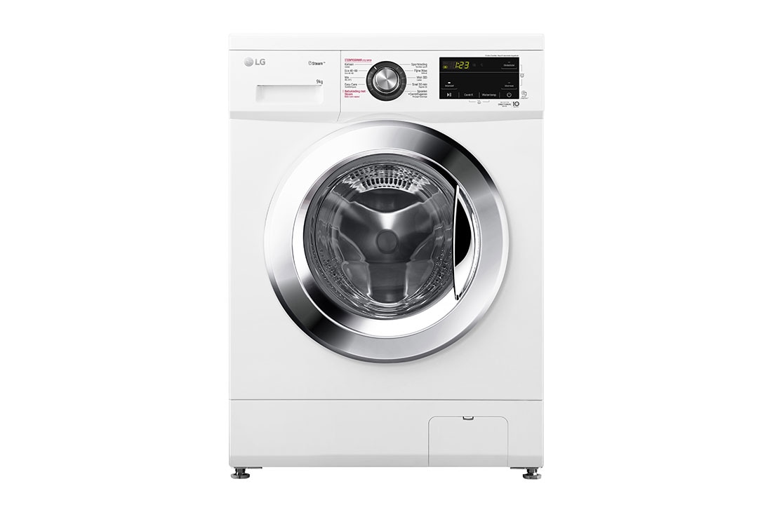LG Économique, silencieux et durable grâce au moteur direct drive | D | 9 kg lavage | Lavage hygiénique à la vapeur , F4WM309WE, F4WM309WE