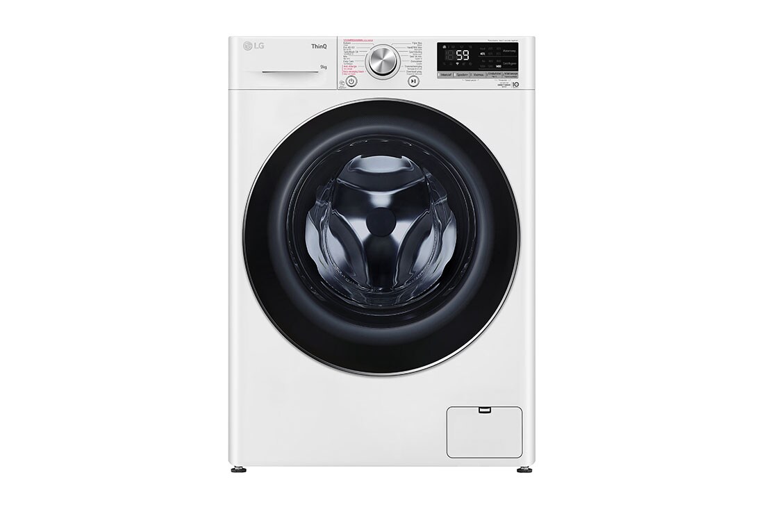 LG Moteur AI DD™ reconnait votre linge | A | 9 kg | TurboWash™ 59  Lavage hygiénique à la vapeur, GC3V509S2, GC3V509S2