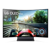 LG OLED Flex, Flex vu directement de face avec l’écran complètement incurvé., 42LX3Q6LA, thumbnail 2