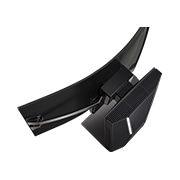 LG OLED Flex, Vue aérienne inclinée du Flex avec l’écran complètement incurvé vu d’en haut à gauche., 42LX3Q6LA, thumbnail 12