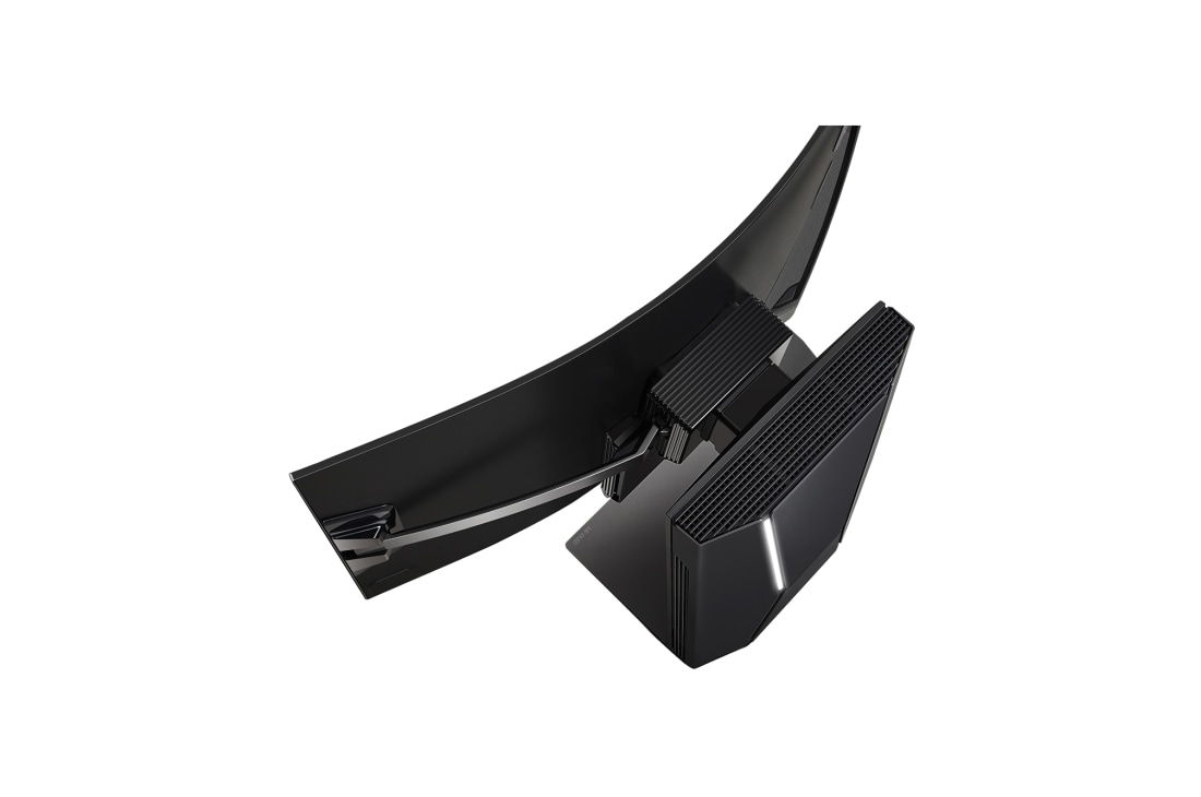 LG OLED Flex, Vue aérienne inclinée du Flex avec l’écran complètement incurvé vu d’en haut à gauche., 42LX3Q6LA, thumbnail 12