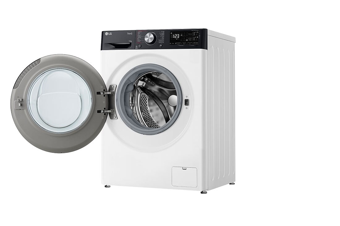 LG Lave-Linge F4WR7511SYW  | Capacité 11 kg | TurboWash 39, left side view with door open , F4WR7511SYW, thumbnail 11