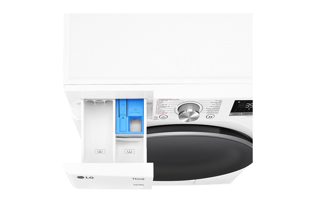 LG Lave-linge séchant F4DR7006S1W| 10kg lavage / 6kg séchage | Turbowash 39, TopDraweropen, F4DR7006S1W, thumbnail 7