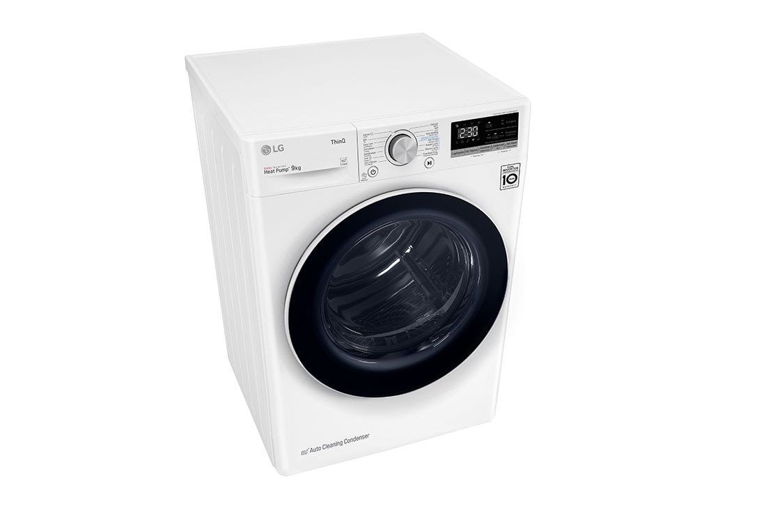 LG Sèche-Linge RH90V5AV6N| Capacité 9kg| DUAL Inverter Heatpump, Top persppective1, RH90V5AV6N, thumbnail 10