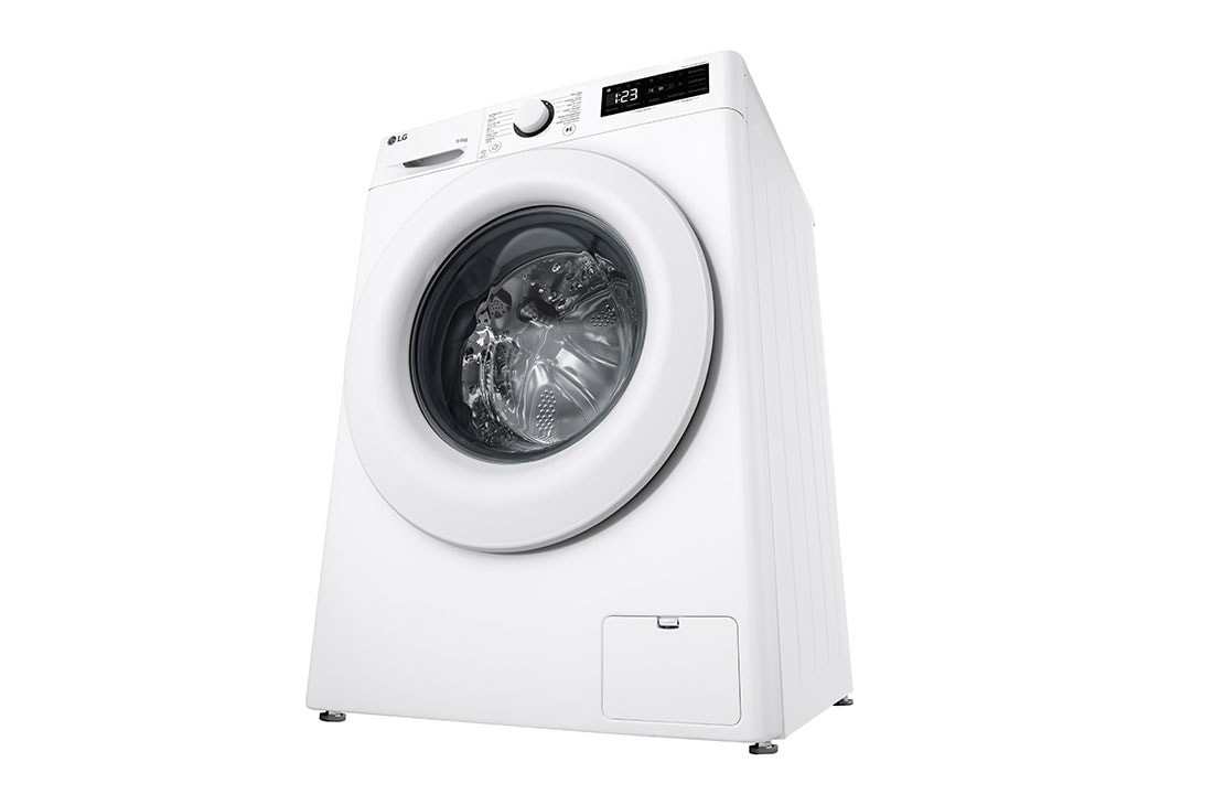 LG Lave-linge séchant F4DR3096N3W | 9kg lavage / 6kg séchage | Moteur AI DD, Right perspective, F4DR3096N3W, thumbnail 13