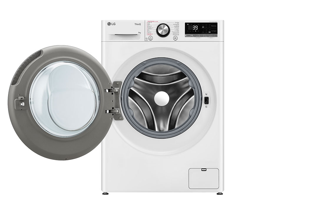LG Lave-Linge F4WR7009S2W| Capacité 9 kg | TurboWash 39, Front view Door open, F4WR7009S2W, thumbnail 2