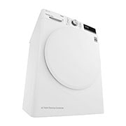 LG Sèche-Linge RH80V5AV0N Capacité 8kg| DUAL Inverter Heatpump, bottom right perspective view , RH80V5AV0N, thumbnail 11