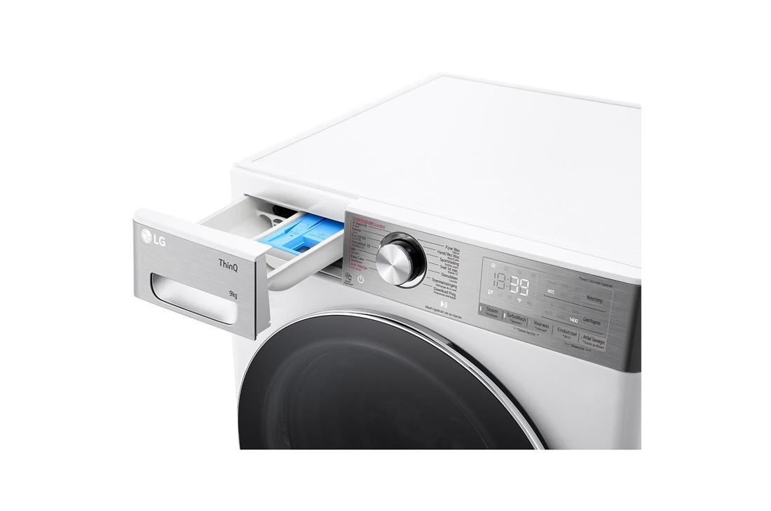 LG Lave-Linge F4WR9009S2W | Capacité 9 kg | TurboWash 39, Perspective View, F4WR9009S2W, thumbnail 5