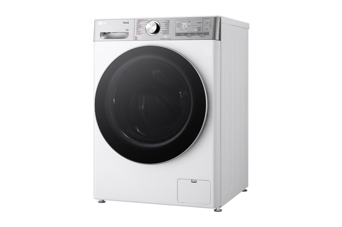 LG Lave-Linge F4WR9009S2W | Capacité 9 kg | TurboWash 39, +45 Degree view, F4WR9009S2W, thumbnail 12
