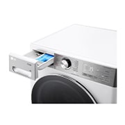 LG Lave-Linge F4WR9009S2W | Capacité 9 kg | TurboWash 39, Perspective View, F4WR9009S2W, thumbnail 5