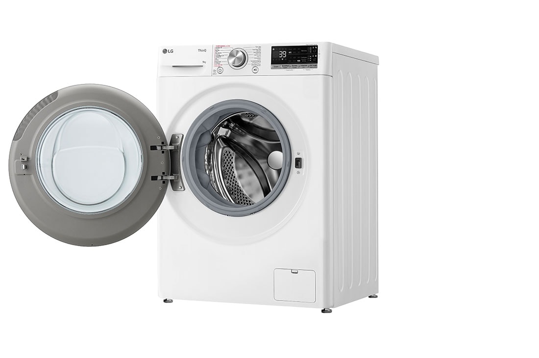 LG Lave-Linge GC3R709S1A | Capacité 9 kg | TurboWash 39, Right view door open , GC3R709S1A, thumbnail 11