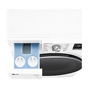 LG Lave-Linge GC3R709S1A | Capacité 9 kg | TurboWash 39, Dispenser view from top , GC3R709S1A, thumbnail 7