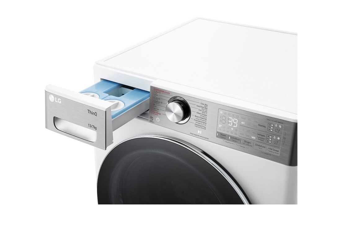 LG Lave-linge séchant F4DR9537S2W | 8kg lavage / 5kg séchage | Turbowash 39, Filter open, F4DR9537S2W, thumbnail 5