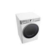 LG Lave-linge séchant F4DR9537S2W | 8kg lavage / 5kg séchage | Turbowash 39, Left perspective View, F4DR9537S2W, thumbnail 8