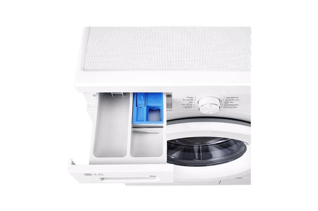 LG Lave-linge  F4X1008NWH  | 8 kg | Classe énergétique A, detergent draw open , F4X1008NWH, thumbnail 7