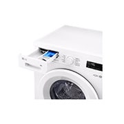 LG Lave-linge  F4X1008NWH  | 8 kg | Classe énergétique A, top view with detergent draw open , F4X1008NWH, thumbnail 6