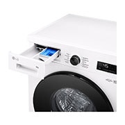 LG Lave-linge 9kg blanc | Inverter Direct Drive™ | Spa Steam™ | A, F4X1009NWB, F4X1009NWB, thumbnail 6
