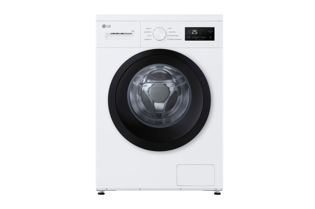 LG 8kg  Lave-Linge F4A10S8NWK Blanc | AI DD™ | Spa Steam  | 6 Motion DD, front, F4A10S8NWK