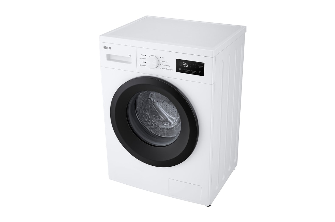 LG 8kg  Lave-Linge F4A10S8NWK Blanc | AI DD™ | Spa Steam  | 6 Motion DD, left perspective, F4A10S8NWK, thumbnail 14