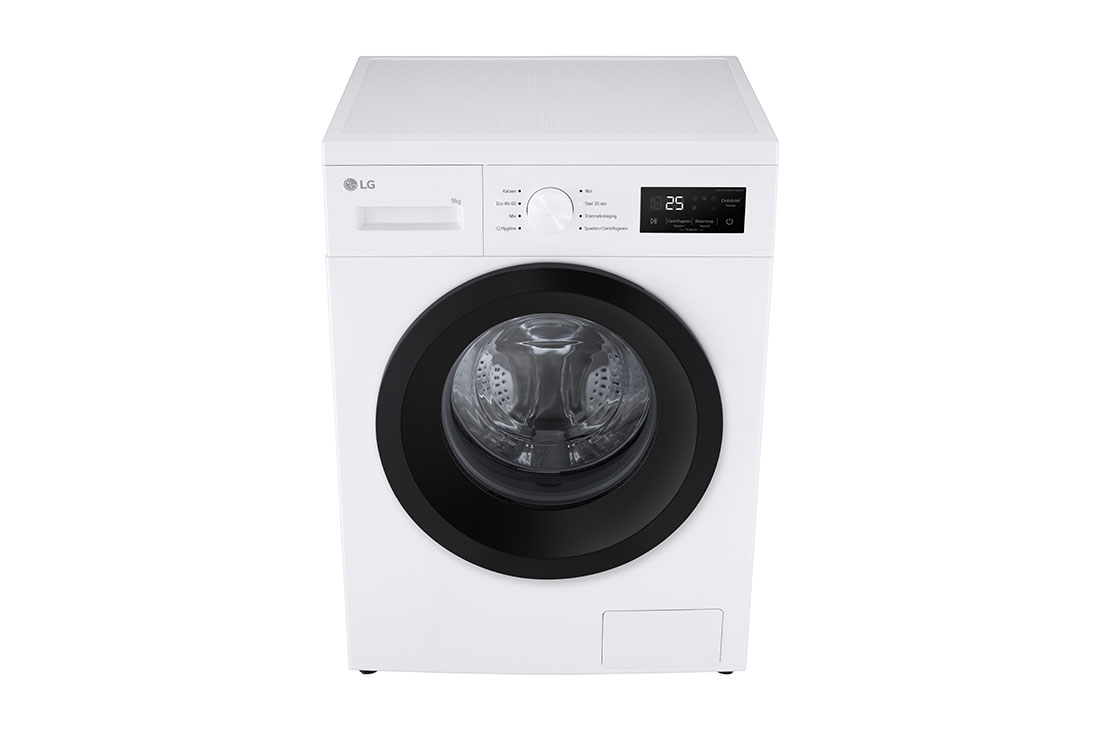 LG Lave-linge 9kg F4A1009NWK Blanc | AI DD™ | Steam+™ | TurboWash™ | 6 Motion DD , top perspective view, F4A1009NWK, thumbnail 4