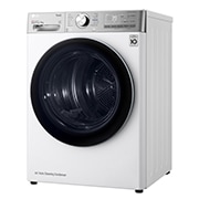 LG 9kg Sèche-linge RH90V9AV2QR Blanc | 6 Motion DD | ThinQ | Condenseur autonettoyant, Vue à 45°, RH90V9AV2QR, thumbnail 13