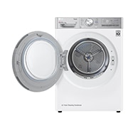 LG 9kg Sèche-linge RH90V9AV2QR Blanc | 6 Motion DD | ThinQ | Condenseur autonettoyant, vue avant, RH90V9AV2QR, thumbnail 2