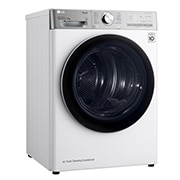 LG 9kg Sèche-linge RH90V9AV2QR Blanc | 6 Motion DD | ThinQ | Condenseur autonettoyant, Vue à 45°, RH90V9AV2QR, thumbnail 12