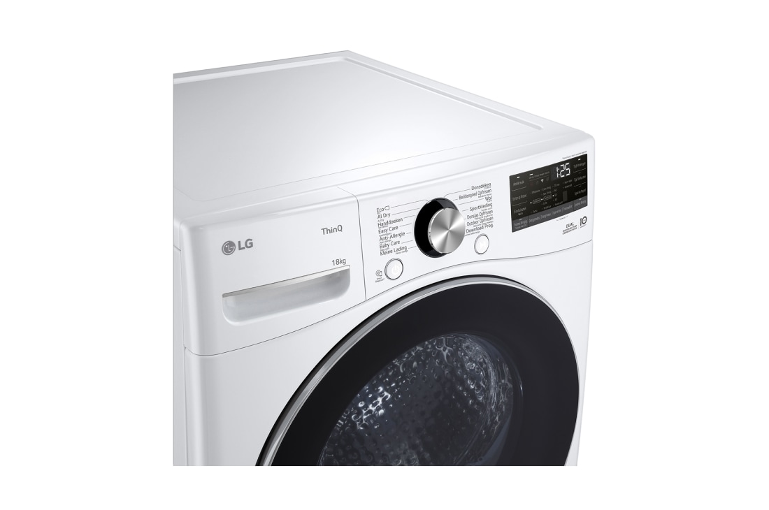 LG 18kg Sèche-linge RH18U8AVCW Blanc | DUAL Inverter Heat Pump™ | AI DD™ | Condenseur autonettoyant, LG 18kg Droger RH18U8AVCW Wit | DUAL Inverter Heat Pump™ | AI DD™ | Auto Cleaning Condenser | LG NL, RH18U8AVCW, RH18U8AVCW, thumbnail 4