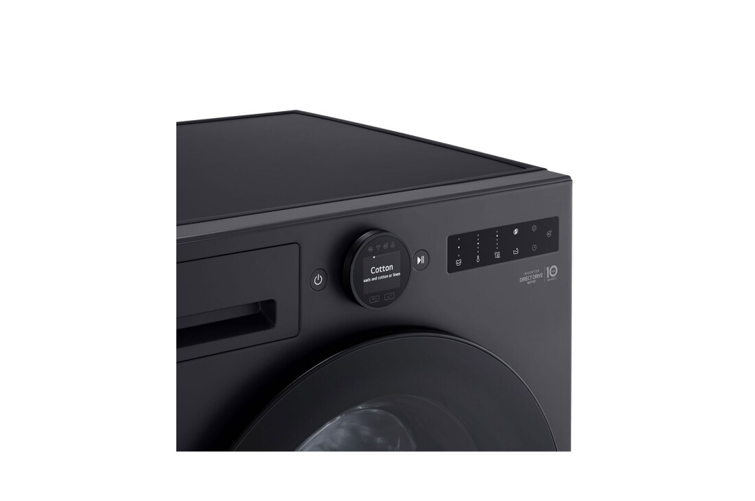 LG 11kg lave-linge F4WX801YB Noir | AI DD™ | Steam+™ | TurboWash™ | 6 Motion DD, F4WX801YB, thumbnail 4