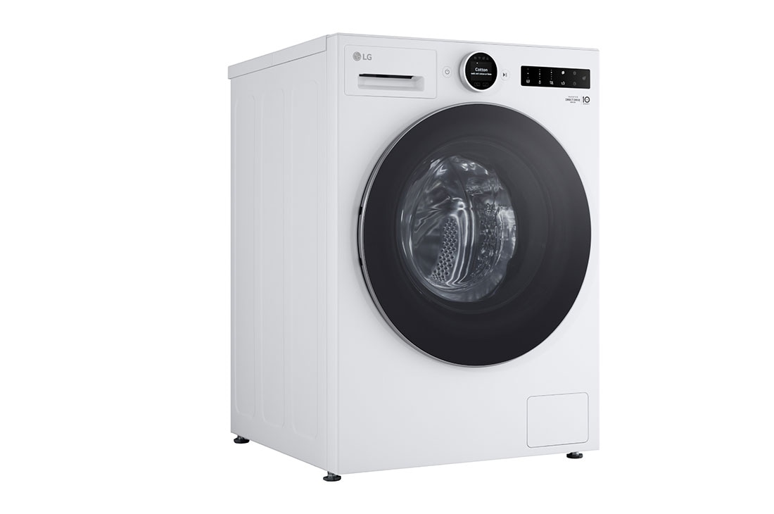 LG 11kg lave-linge F4WX801Y blanc | AI DD™ | Steam™ | TurboWash™ , Right view, F4WX801Y, thumbnail 4
