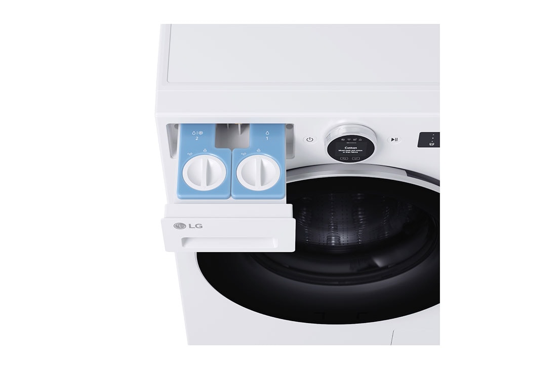 LG 11kg lave-linge F4WX801Y blanc | AI DD™ | Steam™ | TurboWash™ , Detail view, F4WX801Y, thumbnail 5