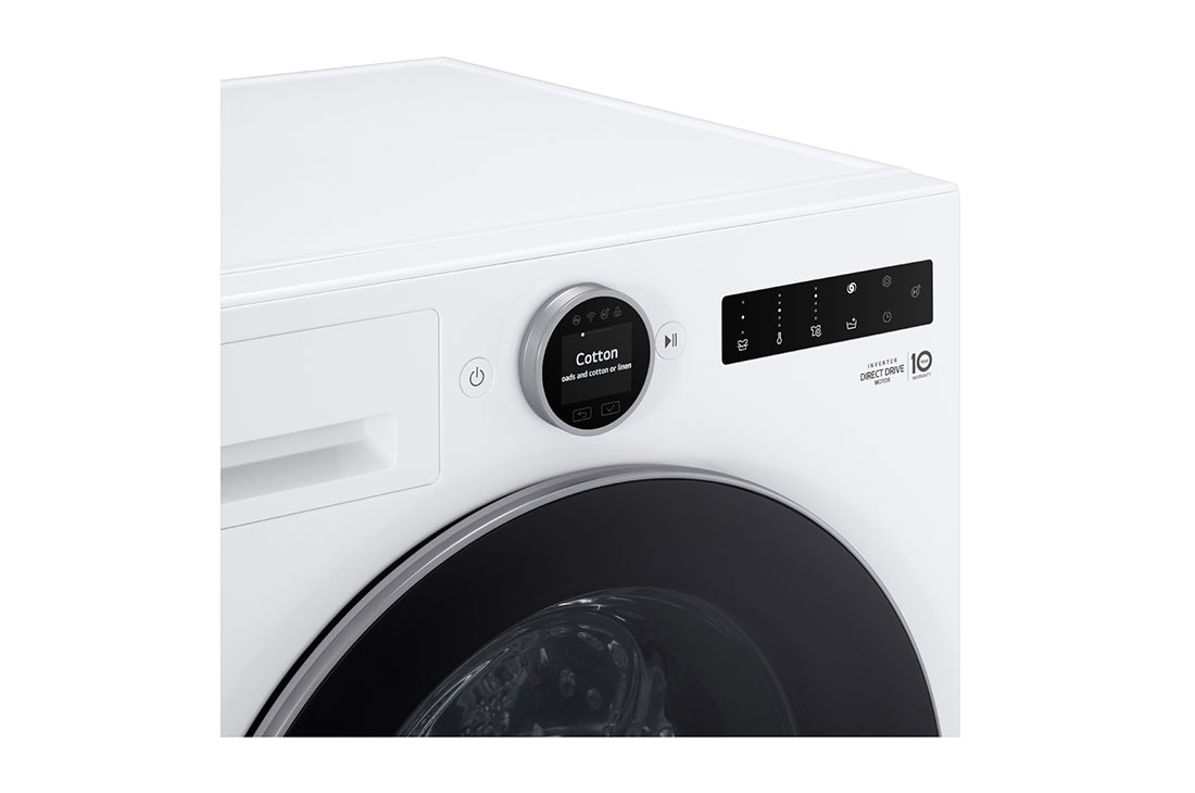 LG 11kg lave-linge F4WX801Y blanc | AI DD™ | Steam™ | TurboWash™ , Detail view, F4WX801Y, thumbnail 6