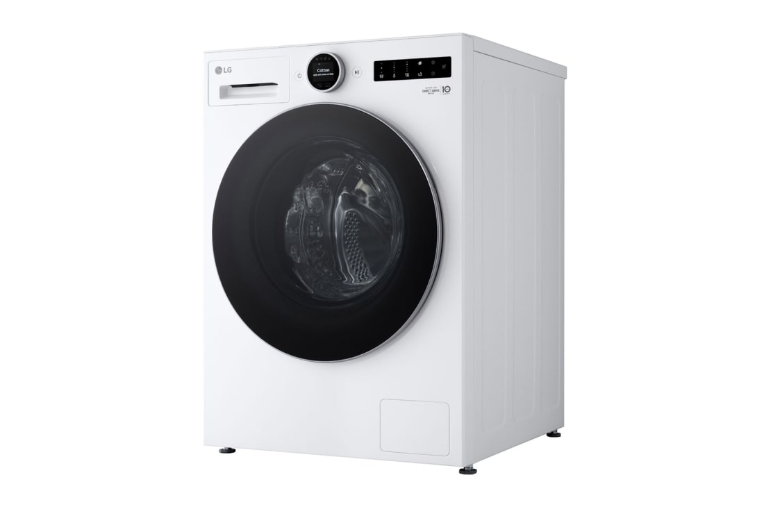 LG 11kg lave-linge  F4WX851Y blanc | AI DD™ | AI Wash | ezDispense™  , left side, F4WX851Y, thumbnail 3