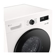 LG 8/5kg Lave-linge séchant Blanc | 6 motion DD™ | Steam™ | ThinQ™, Top view, W4X1085NWB, thumbnail 3