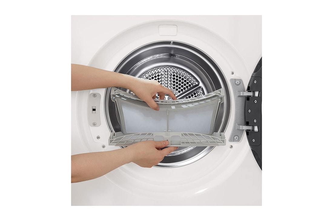 LG 9kg sèche-linge blanc | DUAL Inverter Heat Pump™ | Condenseur autonettoyant | Smart Pairing, KnobDisplaydetail, RHX5009THB, thumbnail 6