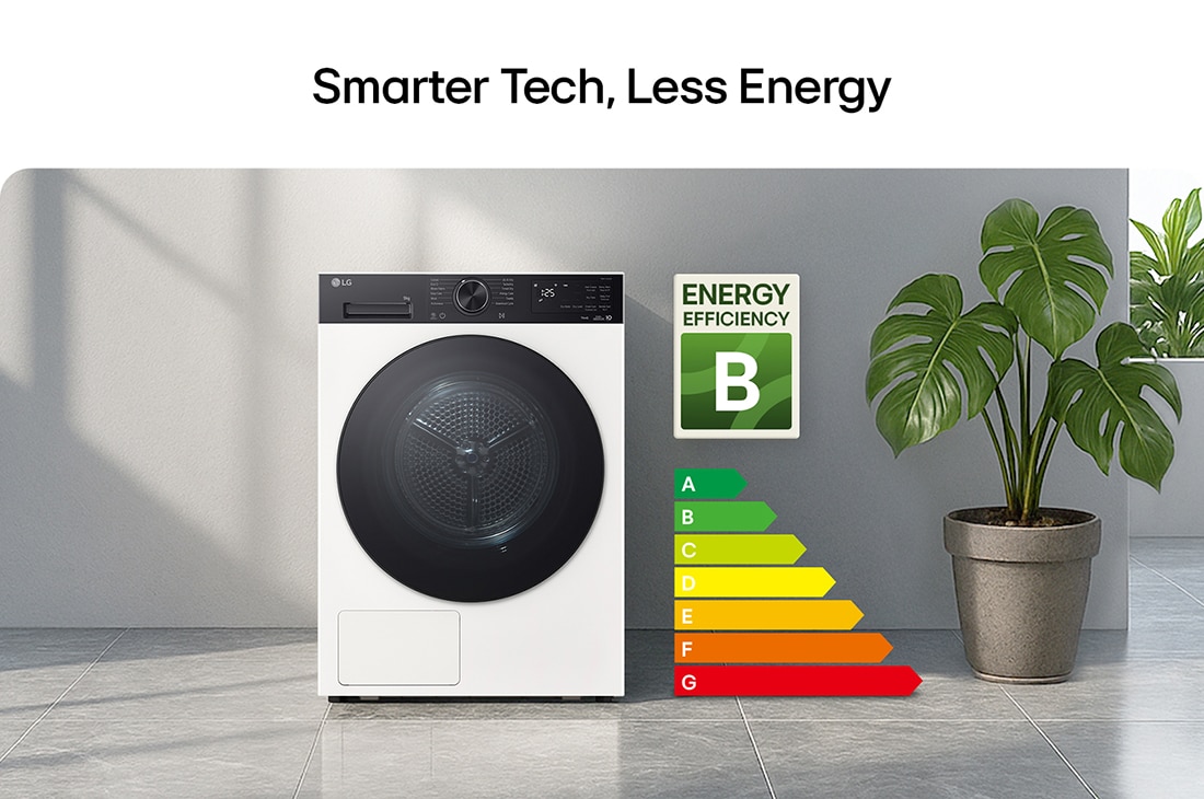 LG 9kg sèche-linge blanc | DUAL Inverter Heat Pump™ | Condenseur autonettoyant | Smart Pairing, MicroplasticCareCycle, RHX5009THB, thumbnail 12