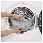 LG 9kg sèche-linge blanc | DUAL Inverter Heat Pump™ | Condenseur autonettoyant | Smart Pairing, KnobDisplaydetail, RHX5009THB, thumbnail 6