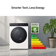 LG 9kg sèche-linge blanc | DUAL Inverter Heat Pump™ | Condenseur autonettoyant | Smart Pairing, MicroplasticCareCycle, RHX5009THB, thumbnail 12