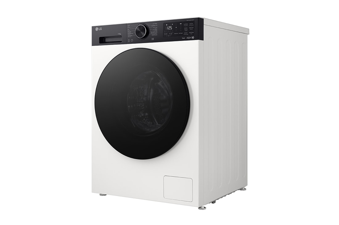 LG 11 kg lave-linge blanc | économique en énergie | AI DD™, side view, F4X5011THB, thumbnail 8