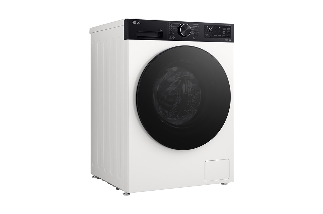 LG 11 kg lave-linge blanc | économique en énergie | AI DD™, side view, F4X5011THB, thumbnail 9