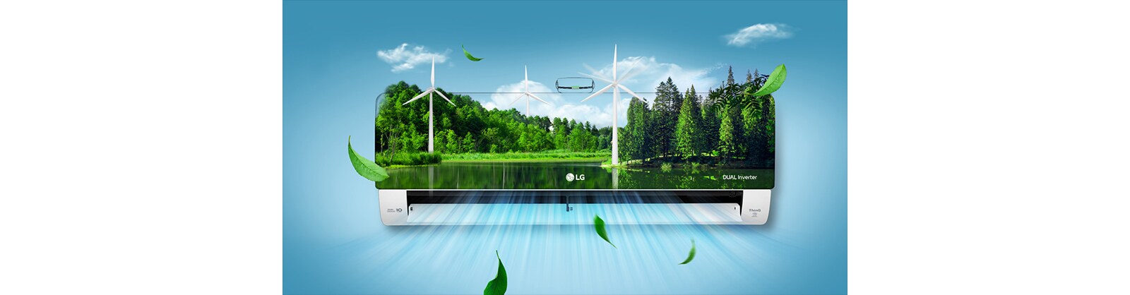 Un climatiseur respectueux de l’environnement donnant l’impression d’une ventilation naturelle.