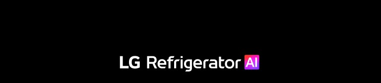 Logo AI du réfrigérateur LG avec texte AI en dégradé