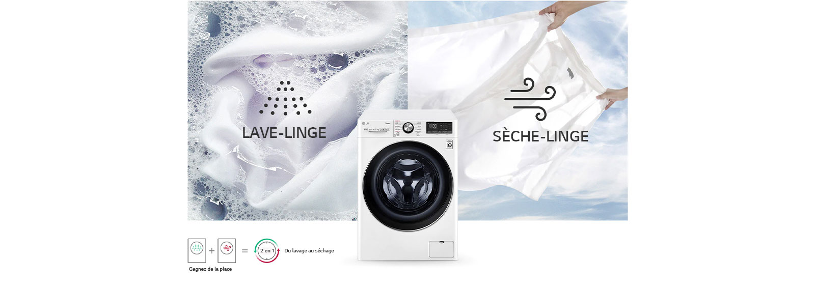Lave-linge/sèche-linge combiné tout-en-un1