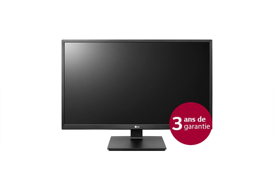 LG 27'' (68 cm) | Moniteur LED IPS 16/9 | Résolution FHD : 1920x1080 | VGA, DVI, USB, DisplayPort, HDMI | Haut-parleurs intégrés (2x5W), 27BK550Y