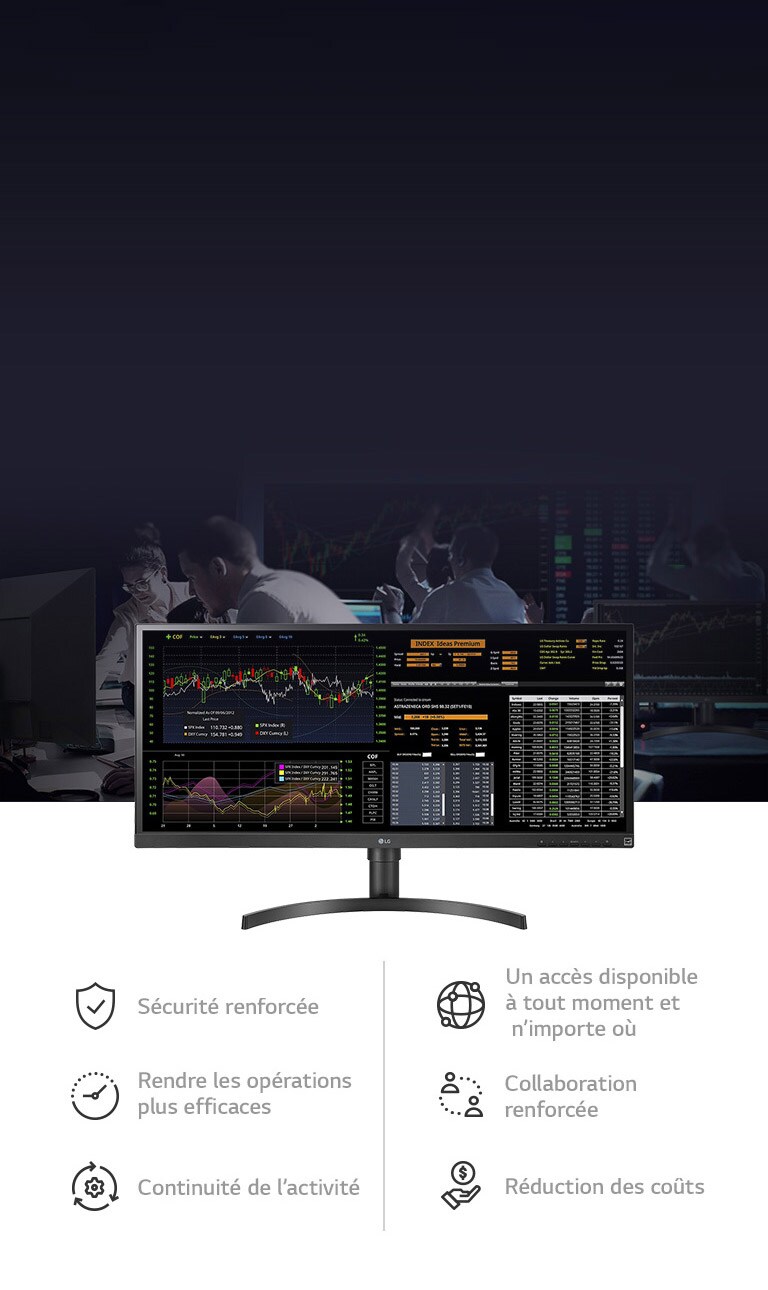 Avec l’environnement de cloud computing, vous pourrez profiter d’une sécurité accrue, rendre les opérations plus efficaces, profiter d’un accès disponible à tout moment et n’importe où, d’une collaboration renforcée, d’une continuité de l’activité et d’une réduction des coûts.