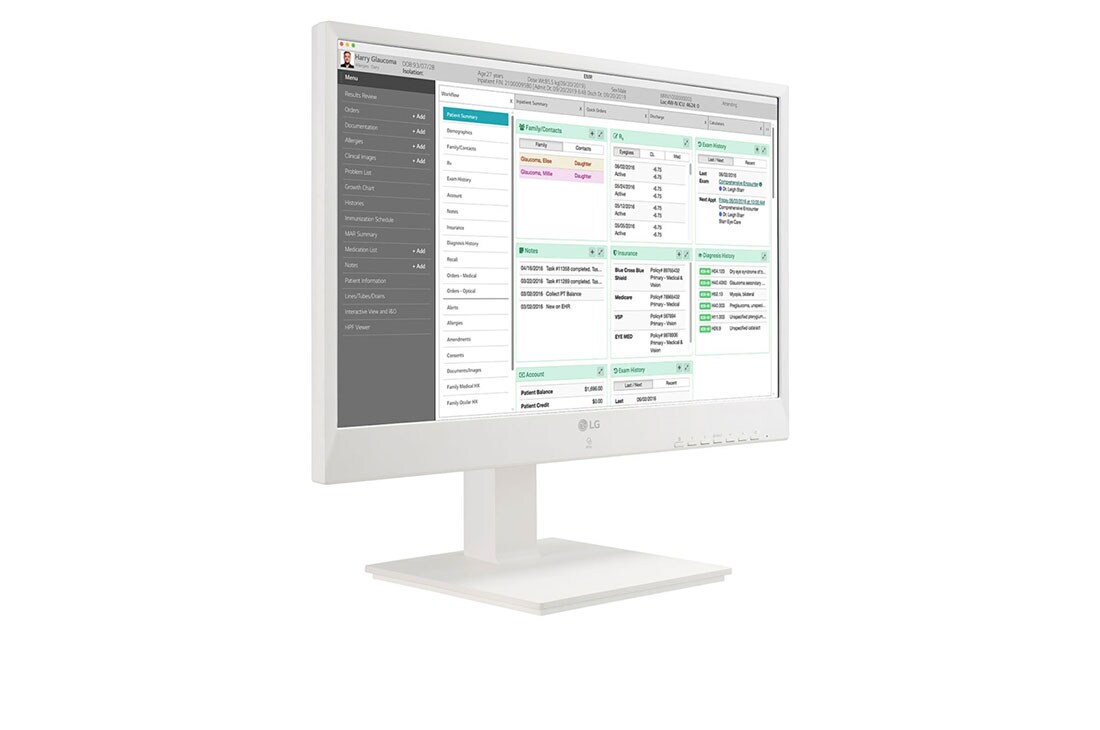 LG Thin Client tout-en-un de 24&nbsp;po pour hôpitaux, Vue en perspective, 24CN670N-6A, thumbnail 4