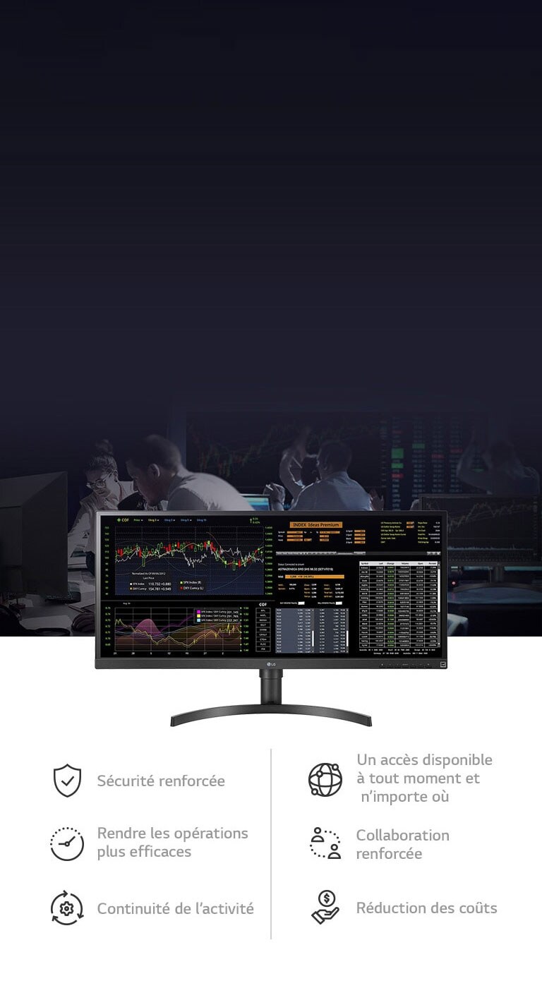 Avec l’environnement de cloud computing, vous pourrez profiter d’une sécurité accrue, rendre les opérations plus efficaces, profiter d’un accès disponible à tout moment et n’importe où, d’une collaboration renforcée, d’une continuité de l’activité et d’une réduction des coûts.